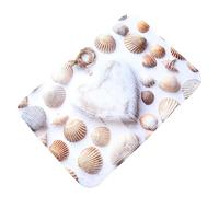 GOOHOCHY Beach Theme Non-slip Door Mat Made of Soft Flannel 40x60cm, Comfortable to Walk and Easy to Clean, for Bathroom and Indoor Use