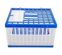 GOOHOCHY Bird Travel Cage Plastic Racing Pigeon Carrier with Folding Design for Training and Home Use Holds 4-6 Pigeons Supports Bird Showing and Transport