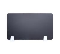GOOHOCHY Black Acrylic Desk Dividers for Office and School Use Create Private Workstations Desk Attachment Desktop Partition Board to Reduce Workplace Disturbances