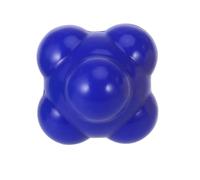 GOOHOCHY Blue Reaction Ball for Agility Training Medium Difficulty Six-sided High Bounce Ball for Hand-eye Coordination and Reflex Development in Baseball and Multi-sport Training