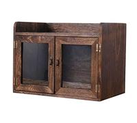 GOOHOCHY Box Style Wooden Container Smooth Surface Bread Storage Wood with Organizing and Vintage for, Sturdy Material Bread Holder Kitchen and Coffee Shop for Snacks and Daily Necessities