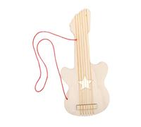 GOOHOCHY Boy Girl's Homemade Guitar Craft Wooden Diy Guitar Toy Unfinished Music Instrument for Boys and Girls Art Toy