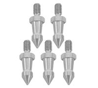 GOOHOCHY Camera Tripod Spike Tips Antislip Grooves, Lightweight and Enhanced Stability 5pcs 1/4 Inch Stainless Steel Tripod Metal Feet Spikes for Outdoor Photography