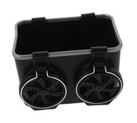 GOOHOCHY Car Tissue Holder and Storage Box with Water Cup Holders Black Car Armrest Organizer for Tissues Cell Phones and Small Items Water Resistant for Vehicle Interior Storage