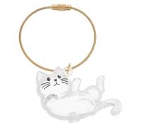 GOOHOCHY Cartoon Cute Keepsake Bottle Keychain with Portable Abs Pet Hair Storage Holder for Dog Hair Collection at Home, Memorial Box for Pet Lovers