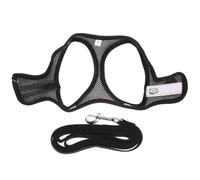GOOHOCHY Cat Harness and Leash Set Lightweight Soft Mesh Fabric for Outdoor Walking with Reflective Material, Adjustable Chest Strap Suitable for Cats 10-35 Catty