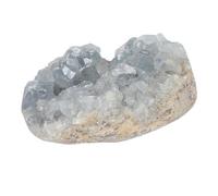 GOOHOCHY Celestite Crystal Cluster Specimen, Raw Celestite Rock Mineral Decor, Irregular Shape Crystal Stone, for Home Display and Collectors, Promotes Tranquility