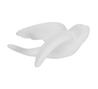 GOOHOCHY Ceramic Birds Wall Decor Small White Hanging Sparrows Swallows Rustic Floating Sculpture for Indoor Outdoor Use Easy to Install Bird Ornament for Bathroom Living Room Garden