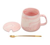 GOOHOCHY Ceramic Coffee Cups with Handles 400ml Porcelain Water Mug Set for Home and Office Use Featuring Simple Design and Beautiful Lines, for Milk and Coffee Drinking
