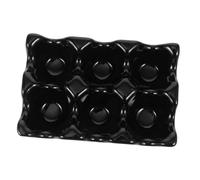 GOOHOCHY Ceramic Egg Tray Multipurpose Design Frosted Finish for Household Use Keeps Eggs Fresh and Organized the Counter