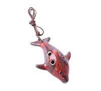 GOOHOCHY Ceramic Ocarina Flute Portable Musical Instrument Classic Whistle for Beginners Music Learner Flute Random Color