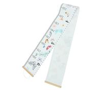 GOOHOCHY Children's Height Growth Chart Wall Hanging for Kids Wooden Frame and Lanyard, Insect Pattern on Wood and Canvas, for Kindergarten and Door Measurement
