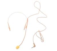 GOOHOCHY Children's Wireless Headset Microphone Prop, Skin Color, Flexible Over-ear Small Headset Mic for Stage Performance and Speaking, Professional Head Mounted Microphones for Boys and Girls