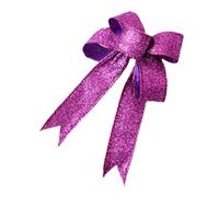 GOOHOCHY Christmas Tree Bowknot Ornament Assortment Unusual Decorations Glitter Bows for Xmas Wreath