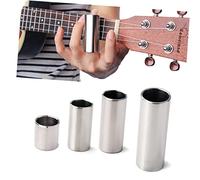 GOOHOCHY Chromed Steel Guitar Slide for Electric and Acoustic Guitars Finger Slide for Enhanced Sustain and Intonation Essential Accessory Players