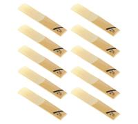 GOOHOCHY Clarinet Reeds Excellent Sound Quality Woodwind Instrument Accessories 10pcs Strength 2.5 and Sturdy Reed Material for Clarinetist