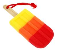 GOOHOCHY Colorful Ice Cream Shaped Bath Sponge with Lanyard High-Density Exfoliating Body Scrubber for Gentle Shower Cleansing Portable Bathroom Shower Sponge for Travel and Daily Use