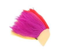 GOOHOCHY Colorful Wigs for Halloween and Mardi Gras Party Lightweight Reusable Cosplay Wigs with Multicolor Design for Djs Performers and Role Play Events