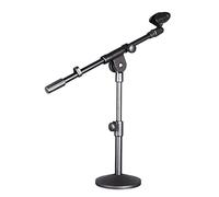 GOOHOCHY Conference Microphone Stand with Boom Arm Adjustable Mic Holder for Speech Recording Stable Base Angle Flexibility for Streaming Podcasting and Online Meetings