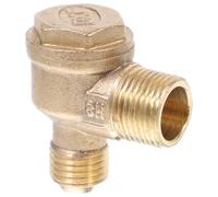 GOOHOCHY Copper Brass Air Compressor Check Valve 16x14mm Two-Port One-Way Valve for Pneumatic Tools Compressor Accessories Compatible with Oil, Water, Fuel, and Gas Systems
