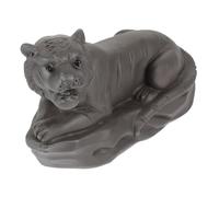 GOOHOCHY Creative Animal Shape Kung Fu Tea Pet Decor for Home Office Tea Unique Cartoon Style Ceramic Ornament Small Desktop Decoration