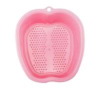 GOOHOCHY Creative Foot Soak Basin with Massage Function Household Foot Bath Bucket for Relaxation and Suitable for All Ages Pink