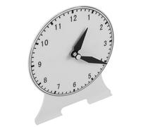 GOOHOCHY Creative Learn to Tell Clock Model for Students Non-linked Two-hand Teaching Clock Stable Table Educational for Reading Skills Random Color