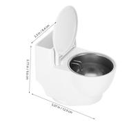 GOOHOCHY Creative Wall Mounted Toilet Shape Ash Holder with Lid Compact Retro Ashtray for Indoor and Outdoor Use Space Saving Decorative Smoking Ashbin for Home and Office