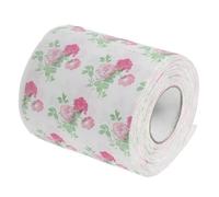 GOOHOCHY Decorative Flower Napkins Toilet Paper Roll with Rose Pattern, Wood Pulp Material, Convenient Roll Design, Resistant to Tearing, for Home and Office Use, Visually Appealing