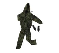 GOOHOCHY Disfraz De Militar Tops Disfraz Soldado Soldier Boy Costume Soldier Doll Disguise Outfit Army Uniform for 12 Inch Male Doll Military Uniform Outfits Olive Green