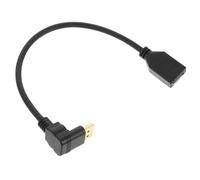 GOOHOCHY Displayport Male to Female Angled Extension Cable Adapter for Computer and Monitor Connection and Video Converter for Home Office Use