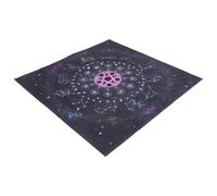 GOOHOCHY Divination Table Mat Tarot Game Tablecloth Fabric Pentagram Soft Comfortable Astrology Pendulum Mat for Wiccan Supplies and Tools