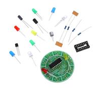 GOOHOCHY DIY Sound Reactive Rotatable LED Water Flowing Light Kit, Small Electronic Circuit Assembly Science Experiment with Colorful Bulbs for Teaching and Stem Projects