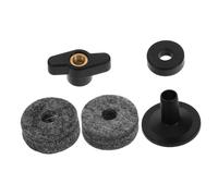 GOOHOCHY Drum Cymbal Mount Stand Accessories Kit with Plastic Sleeve, Felt Washers and Wing Nuts for Snare Drum Cymbal Maintenance and Percussion Drumset Use