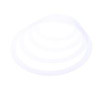 GOOHOCHY Drum Tone Control Mute Rings Set 4pcs 12/13/14/16 Inch White Snare Drum Dampers for Home Practice Accessory