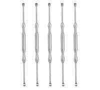 GOOHOCHY Ear Spoons Professional Earpicks Stainless Steel Earwax Removal Tools 5pcs Earwax Cleaning Scoops Easy-to-use for Trained Professionals