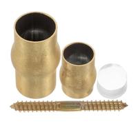 GOOHOCHY Elderly Crutch Slip Joint Set for DIY Walking Cane Projects Brass Ferrule and Enhanced Grip for Senior