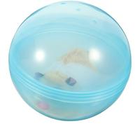 GOOHOCHY Electric Cat Interactive Ball for Indoor Cats and Kittens Plastic and Plush Material Automatic Rolling and Interactive Play Battery Not Included