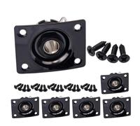 GOOHOCHY Electric Guitar Jack Plate Metal Rectangular Bass Output Socket for Pure Sound Durability, Black for Daily Practice Professional Performances