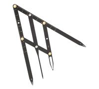 GOOHOCHY Eyebrow Ruler Second Generation Ratio Stainless Steel Measuring Tool for Brow Shaping Three-point Positioning for Precise Brow Measurement