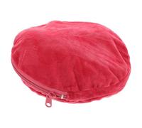 GOOHOCHY Flannel Hot Water Bottle Cover Round Soft Thermal Insulated Bag Reusable Winter Warm Water Bottle Cozy for Cold Hands
