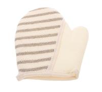 GOOHOCHY Flax Exfoliating Mitt Glove for Shower and Bath, Skin Cleansing with Comfortable Use Experience, Suitable for Legs and Body Exfoliation, Soft and Sturdy Scrubbing Mitt
