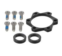 GOOHOCHY Front Wheel Hub Axle Spacer and Disc Brake Mounting Adapter, 6-Bolt Rotor Conversion Kit with Freewheel Compatibility for Bicycle Brake Systems