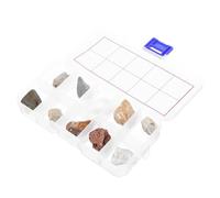 GOOHOCHY Geology Kit with Mineral Rock Specimens Including Pumice Granite Marble Sandstone for Classroom and Home Education Lightweight Display Case with Identification Guide for Elementary