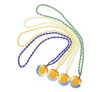 GOOHOCHY Glass Amulet Ornament 4pcs for Worship for Buddhism Believers Glass Beaded Pendant Buddhist Beaded Pendant Classic