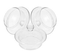 GOOHOCHY Glass Lid for Tea Kettle 3Pcs Covers Replacement Part for 400Ml Teapots for Brewing Flower Tea and Loose Leaf
