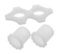 GOOHOCHY Glow in The Dark Silicone Microphone Anti-slip Rings and Bottom Rod Sleeves 4pcs Set for Wireless Mic Protection and Anti-fall Accessory Kit