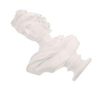 GOOHOCHY Greek God Head Bust Sculpture Resin Figurine White Sunlight Deity Statue Home Ornament Art Craft Teaching Aid for Living Room Office Study Decoration