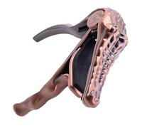GOOHOCHY Guitar Capo Clamp Lightweight Metal Design for Acoustic Electric Guitars Easy to Use for Beginners and Professionals Unique Alligator Style Red
