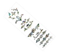 GOOHOCHY Guitar Sticker Fretboard Decal in Blue Plastic, Creative Fingerboard Sticker for Guitar Decoration, Enhances Aesthetics with Unique Design